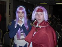 Azmaria and Chrono from Chrono Crusade.